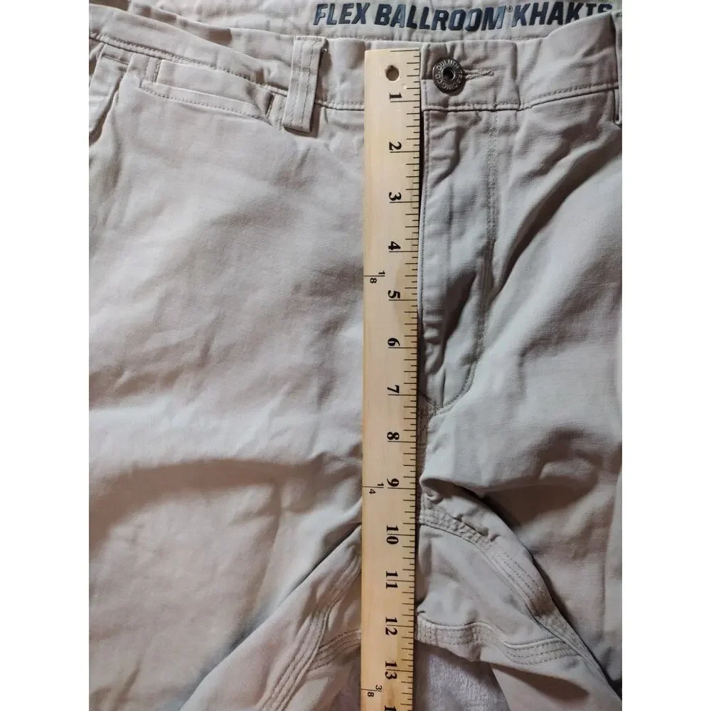 Duluth Trading Co Flex Ballroom Khakis Shorts Mens 32 Utility Cargo Gorpcore